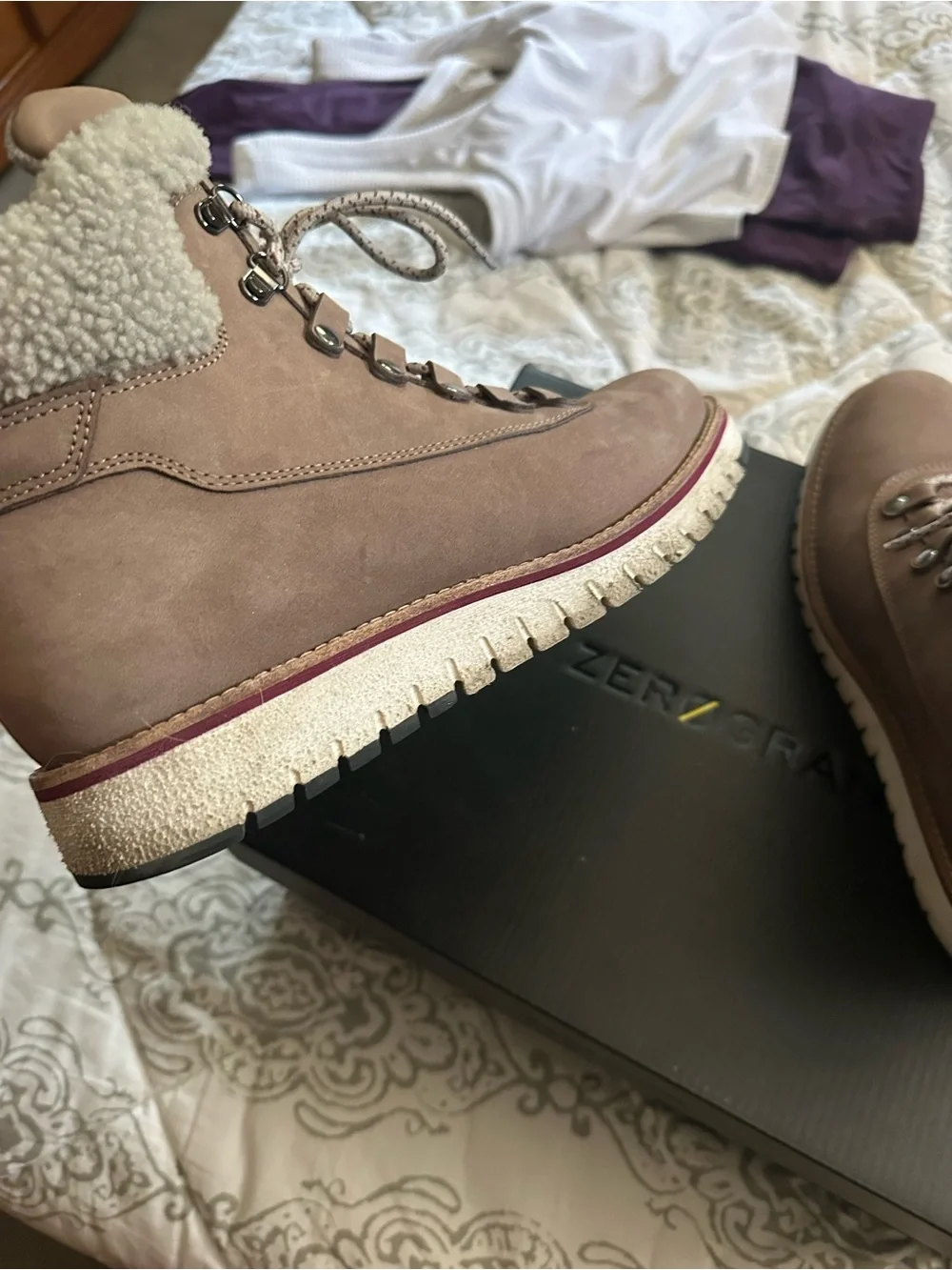 COLE HAAN - Twilight Mauve GRAND Explore Waterproof Hiker Boot | Size 8